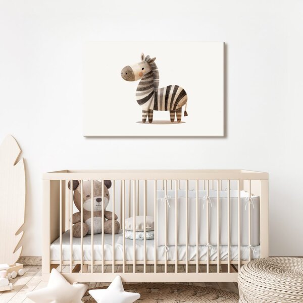 Quadro su tela – Zebra carina disegnata