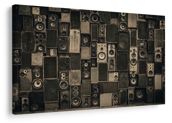 Quadro su tela – Muro sonoro industriale