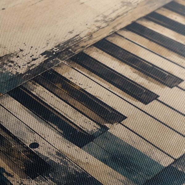 Quadri 5 pezzi – Toni di pianoforte retrò