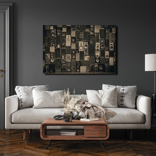 Quadro su tela – Muro sonoro industriale