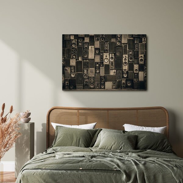 Quadro su tela – Muro sonoro industriale