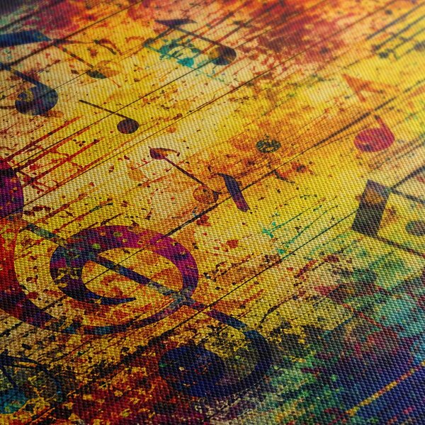 Quadri 5 pezzi – Sinfonia musicale di colori