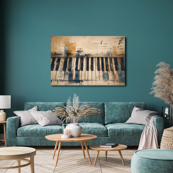 Quadro su tela – Tasti di pianoforte astratti