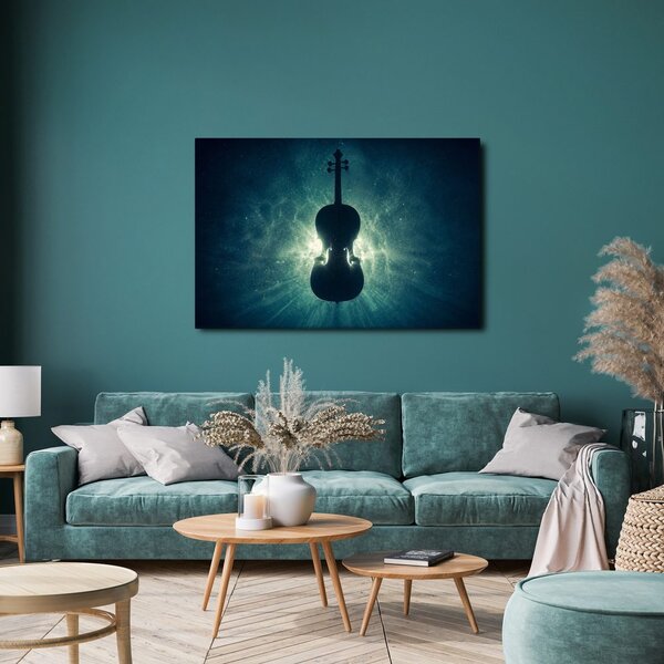 Quadro su tela – Sinfonia luminosa nel buio