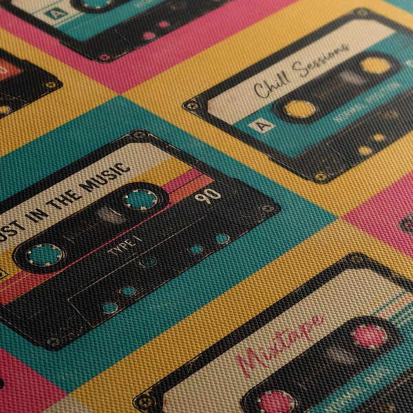 Quadro su tela – Cassette retrò per musicisti