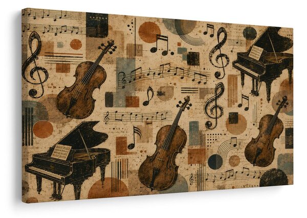 Quadro su tela – Sinfonia musicale su tela