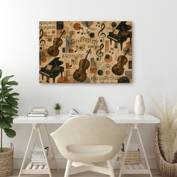 Quadro su tela – Sinfonia musicale su tela