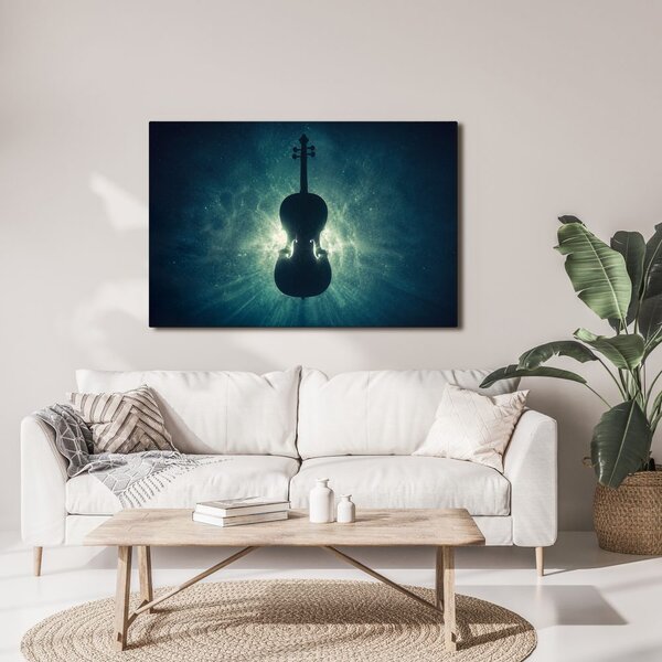 Quadro su tela – Sinfonia luminosa nel buio