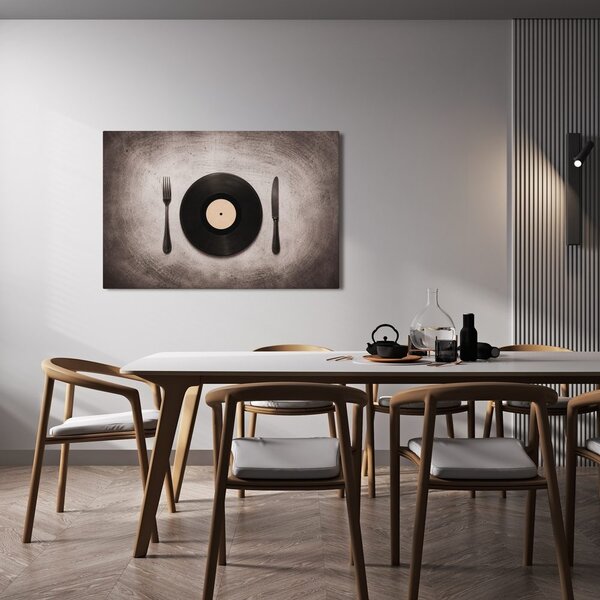 Quadro su tela – Vinile tra le posate