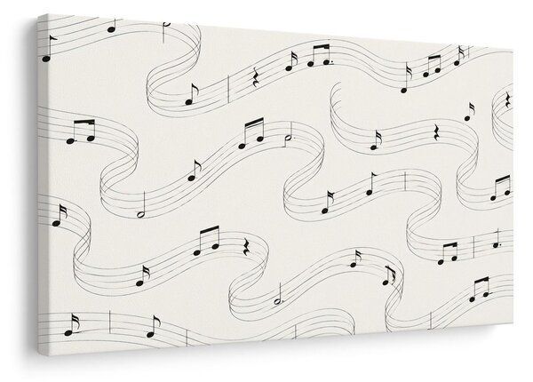 Quadro su tela – Note musicali sulle onde
