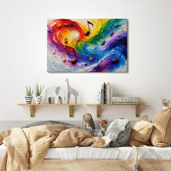 Quadro su tela – Armonia musicale colorata