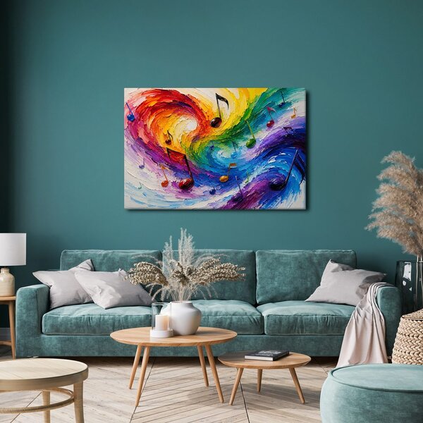 Quadro su tela – Armonia musicale colorata