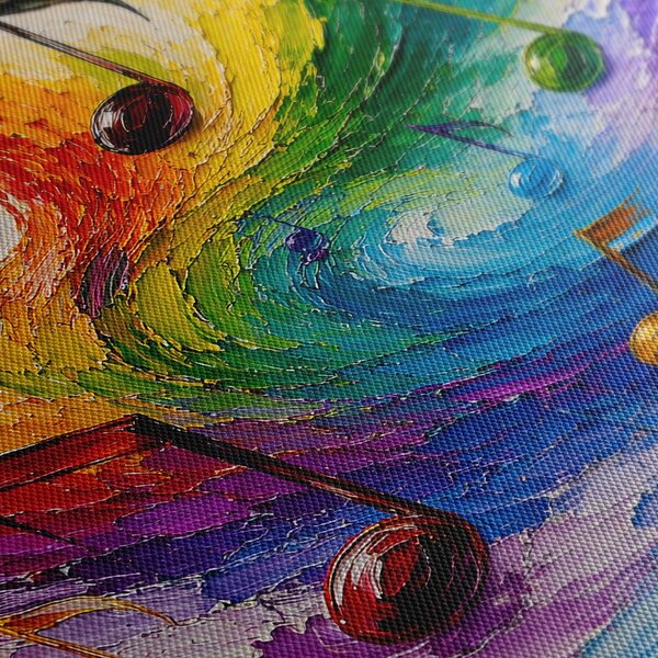 Quadro su tela – Armonia musicale colorata