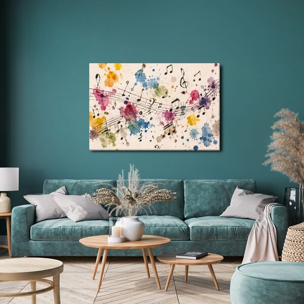 Quadro su tela – Toni musicali colorati