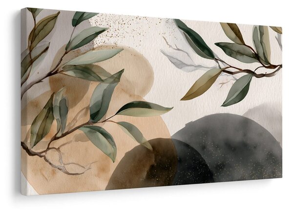 Quadro su tela – Foglie in astrazione