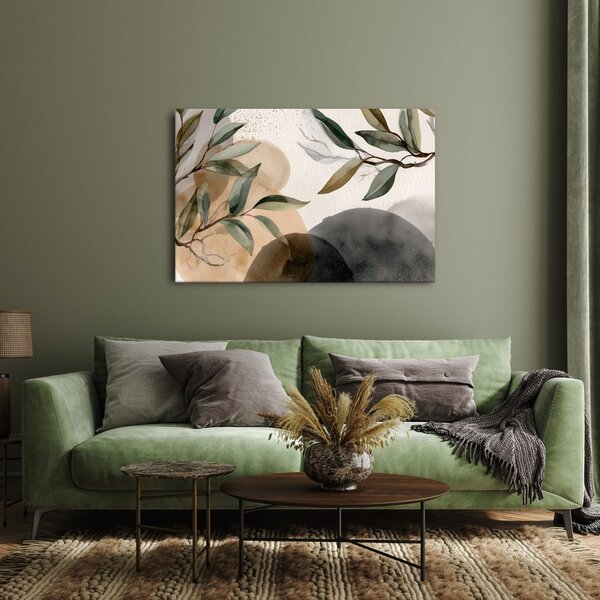 Quadro su tela – Foglie in astrazione