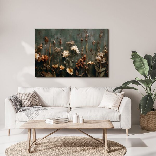 Quadro su tela – Fiori secchi romantici