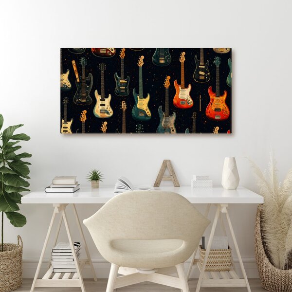 Quadro su tela – Motivo vintage chitarra