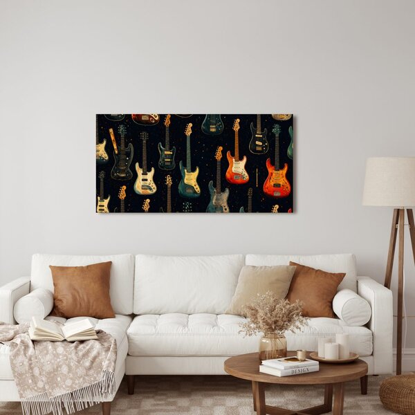 Quadro su tela – Motivo vintage chitarra