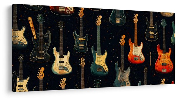 Quadro su tela – Motivo vintage chitarra