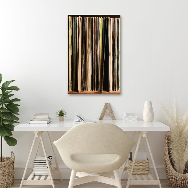 Quadro su tela – Collezione di vecchi LP