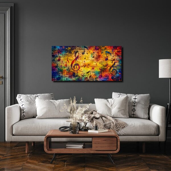 Quadro su tela – Astrazione musicale colorata