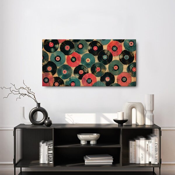 Quadro su tela – Dischi in vinile colorati