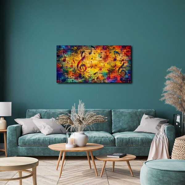 Quadro su tela – Astrazione musicale colorata