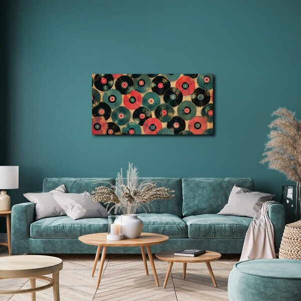 Quadro su tela – Dischi in vinile colorati