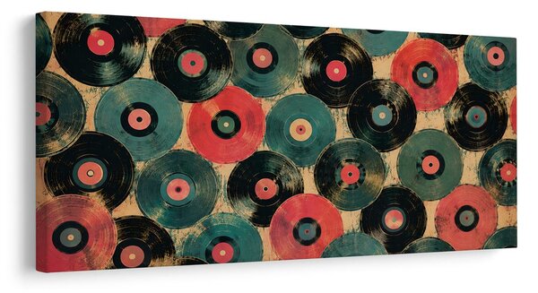 Quadro su tela – Dischi in vinile colorati