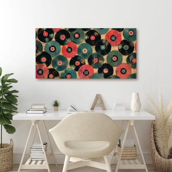 Quadro su tela – Dischi in vinile colorati