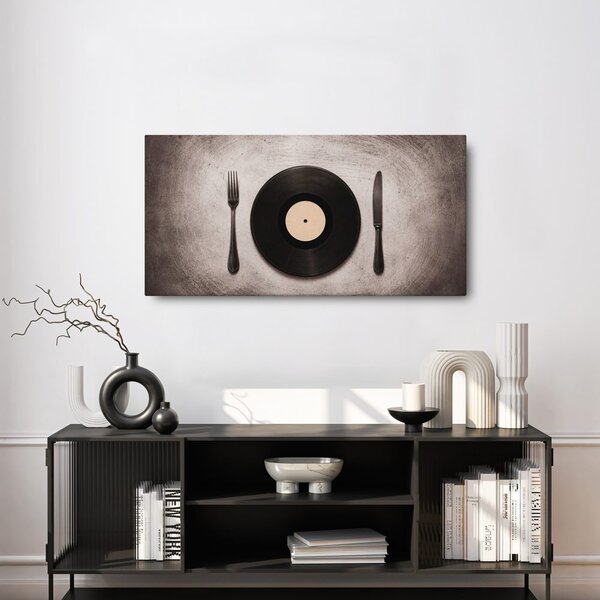 Quadro su tela – Cena retrò su vinile