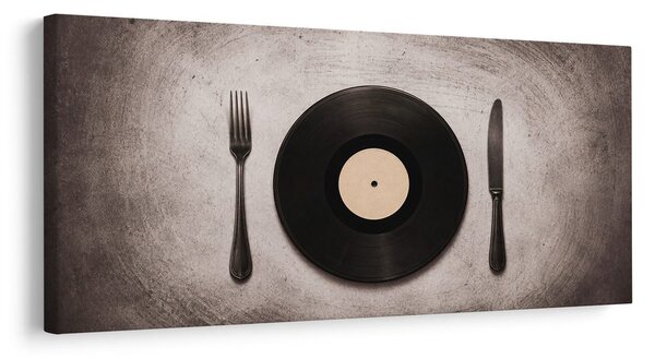 Quadro su tela – Cena retrò su vinile
