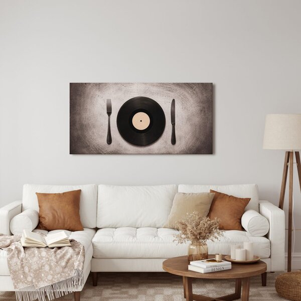 Quadro su tela – Cena retrò su vinile