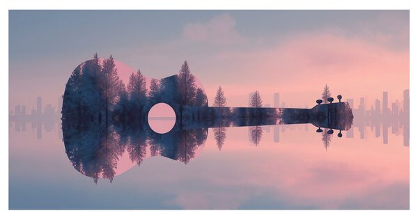 Quadro su tela – Musica e tranquillità naturale