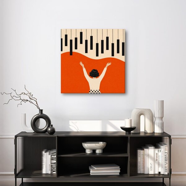Quadro su tela – Donne che dirigono il pianoforte
