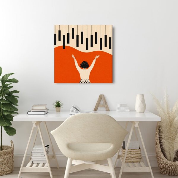 Quadro su tela – Donne che dirigono il pianoforte