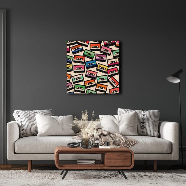 Quadro su tela – Mix di cassette vintage