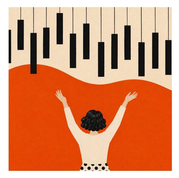 Quadro su tela – Donne che dirigono il pianoforte