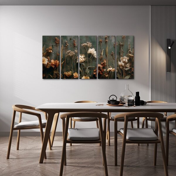Quadri 5 pezzi – Armonia floreale