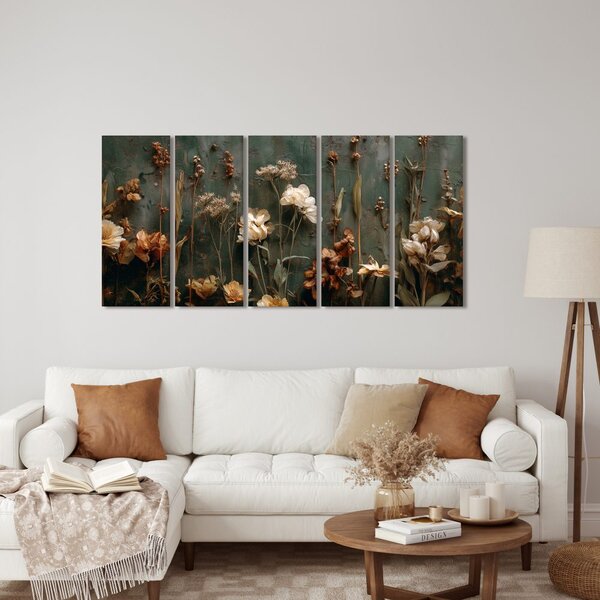 Quadri 5 pezzi – Armonia floreale