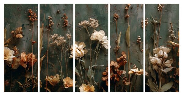 Quadri 5 pezzi – Armonia floreale