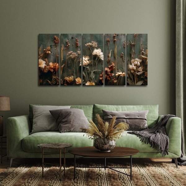 Quadri 5 pezzi – Armonia floreale