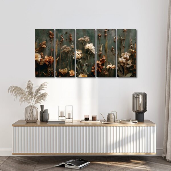 Quadri 5 pezzi – Armonia floreale