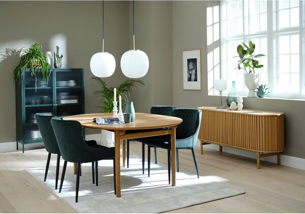 Vetrina in metallo verde Bronco, altezza 140 cm - Unique Furniture