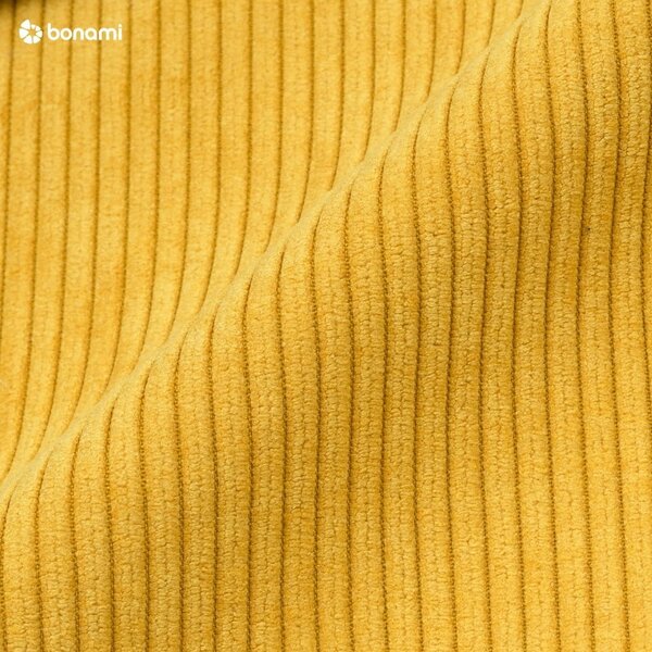 Divano letto in velluto a coste giallo 196 cm Base - Karup Design