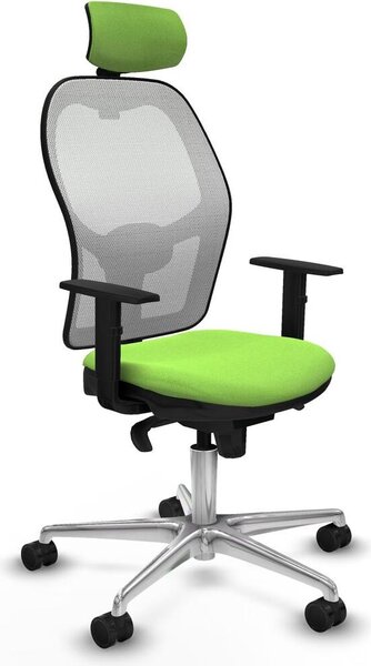 Sedia da ufficio con poggiatesta Piqueras y Crespo 1D086N2 Colore pistacchio