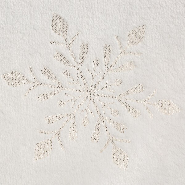 Coperta natalizia con fiocchi di neve