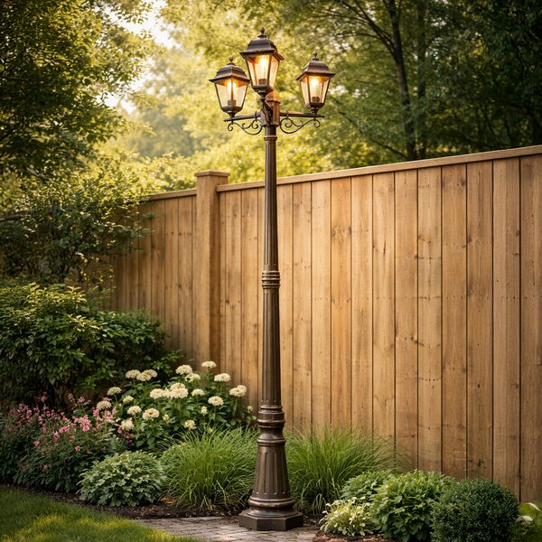 Lanterna classica oro antico 3 luci IP44 - Capital