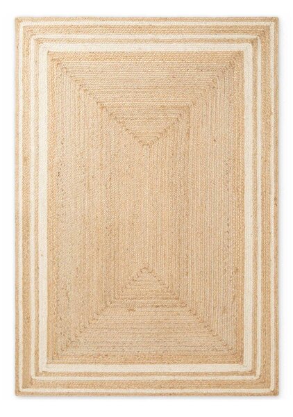 Tappeto color crema/di colore naturale in iuta reversibile/tessuto a mano 80x150 cm Looma – Hanse Home